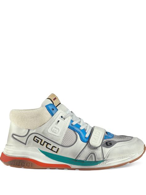 gucci signature high top sneaker white|Gucci ultrapace sneakers.